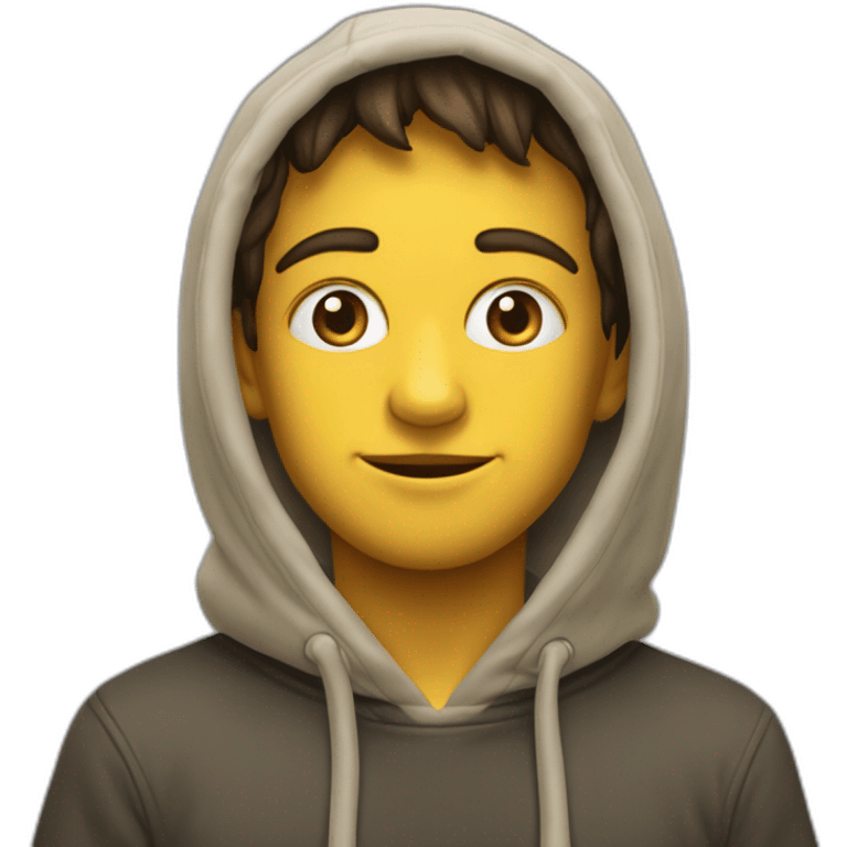 Garçon pull capuche emoji