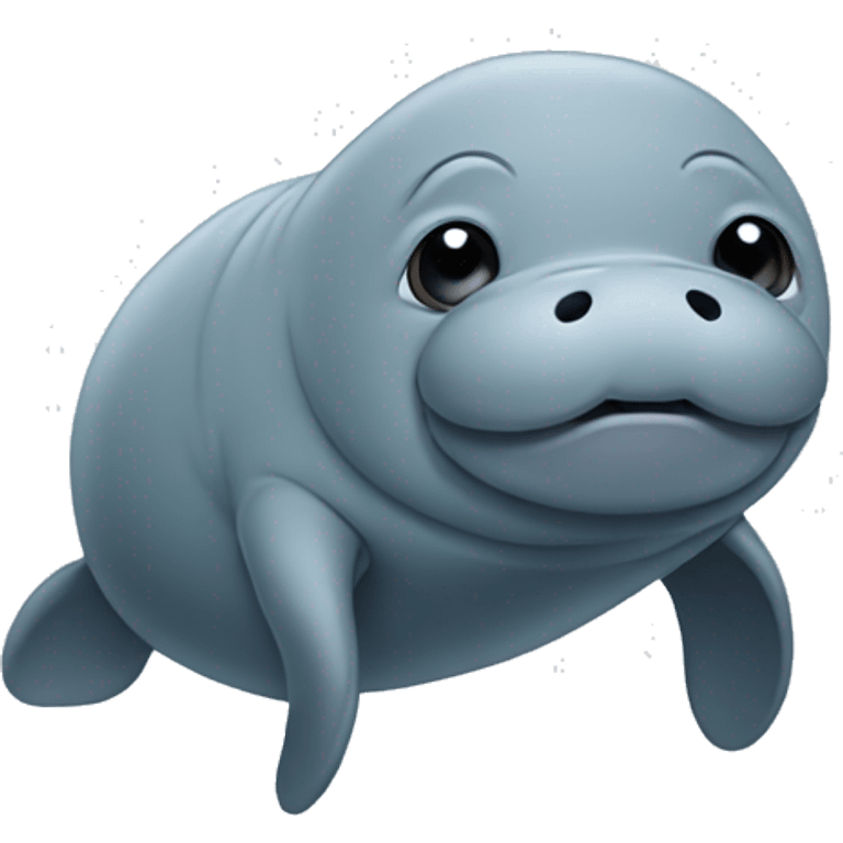 Manatee being cute  emoji