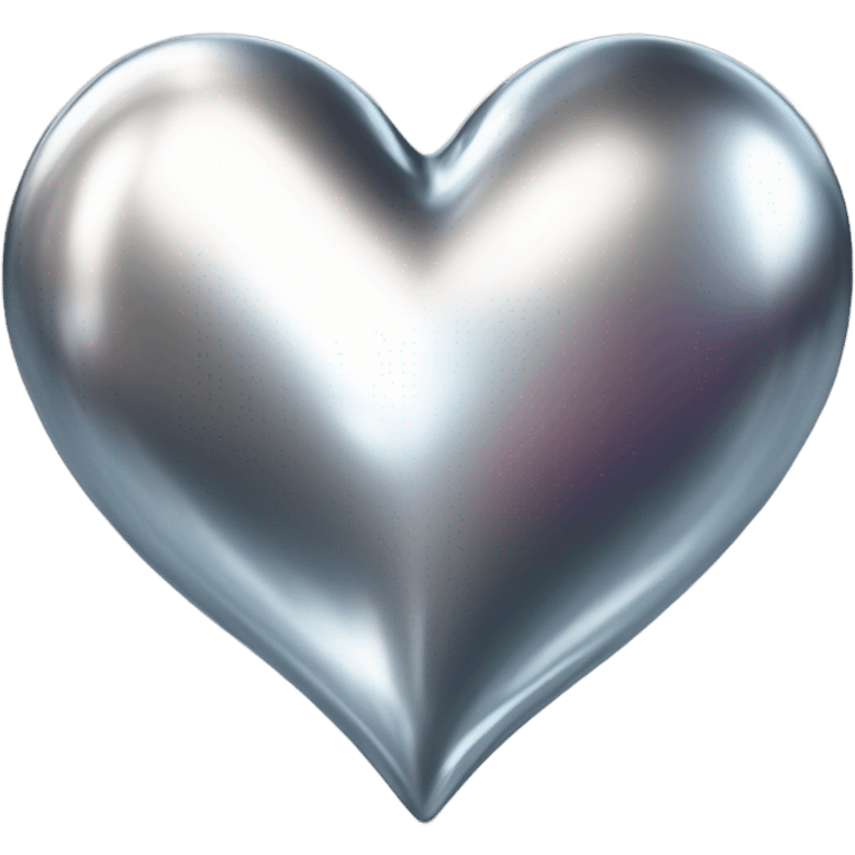 Metallic heart  emoji