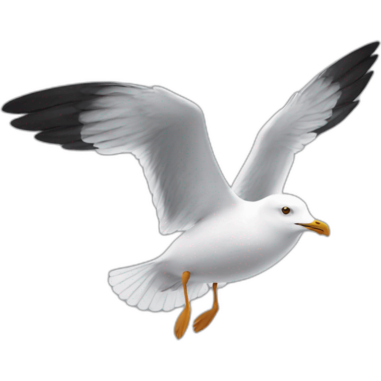 seagull-flying emoji