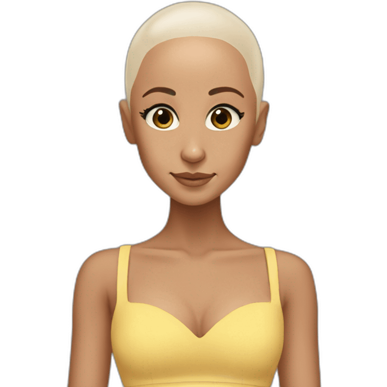 Ariana Grande without hair  emoji