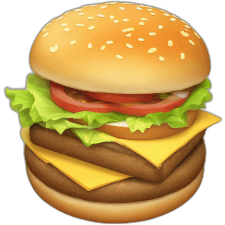 burger bun isometric emoji