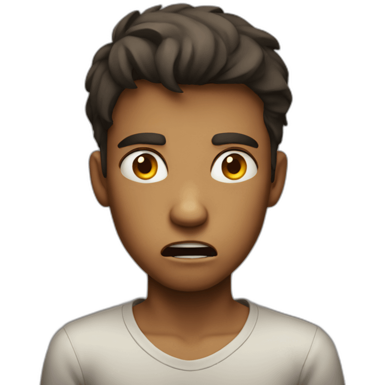 Angry boy emoji