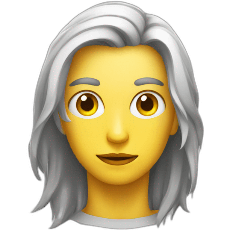 Persona con los ojos amarillos  emoji