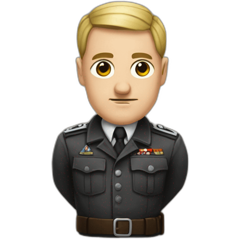 Hitler avec le signe nazi emoji