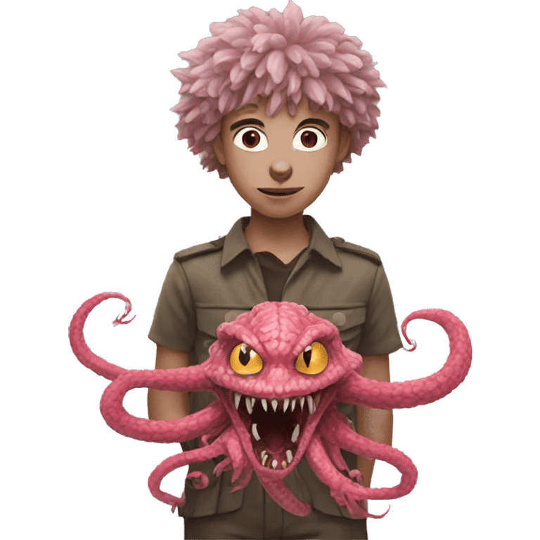 Eleven with demogorgon emoji