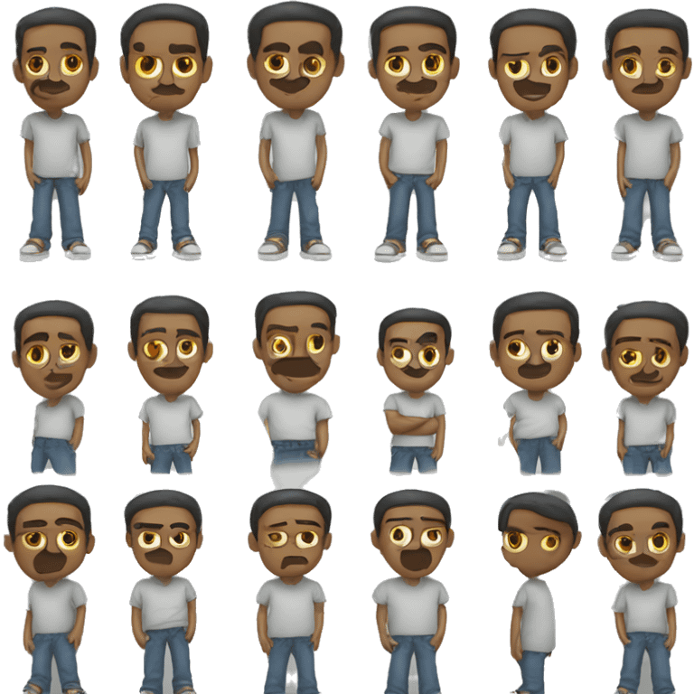 Sagging guy emoji