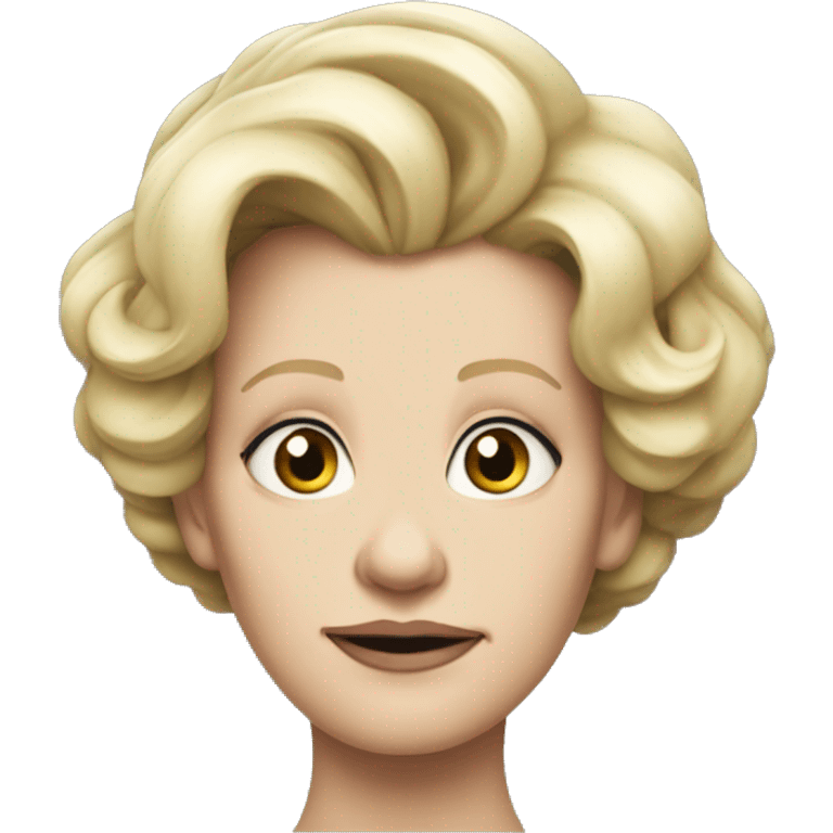 photorealistic Ursula von der Leyenl sad emoji