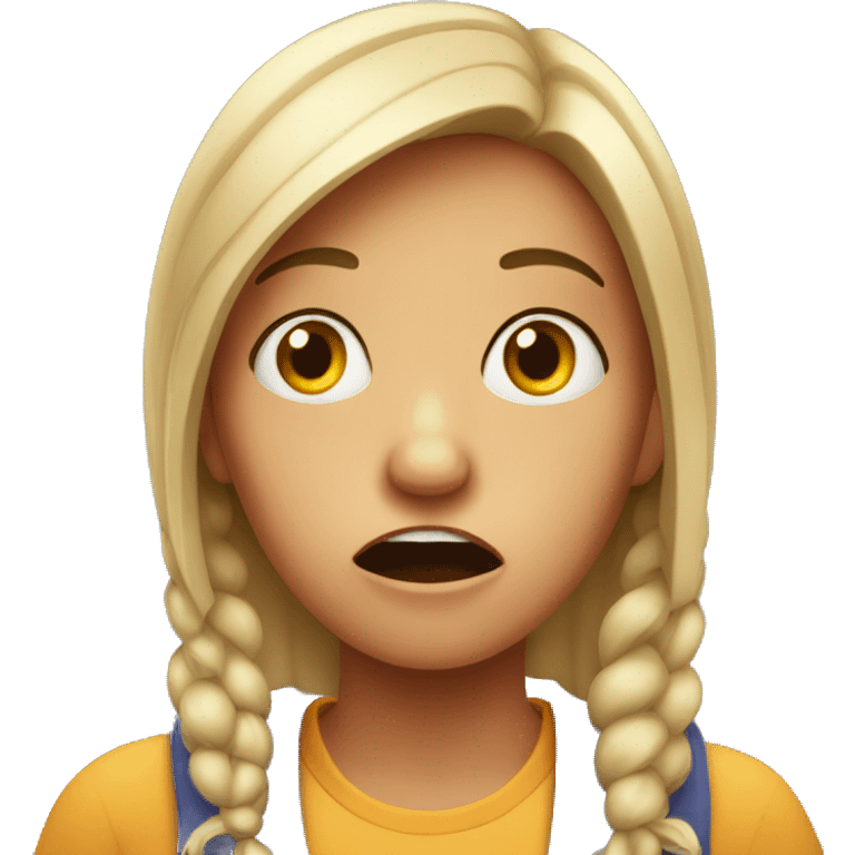 shocked girl emoji