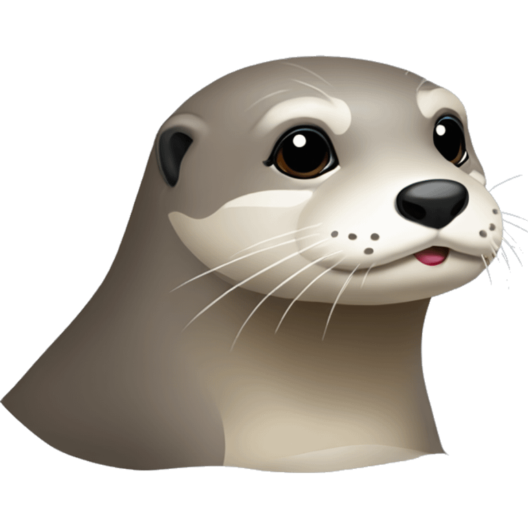 Loutre drapeau blanc  emoji