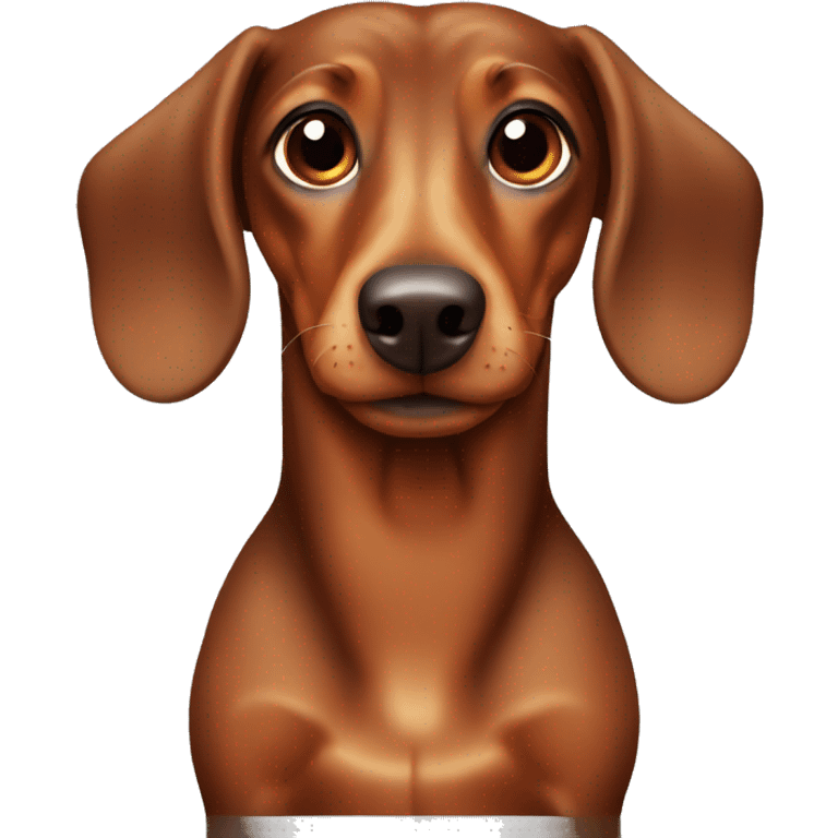 a brown daschund  emoji