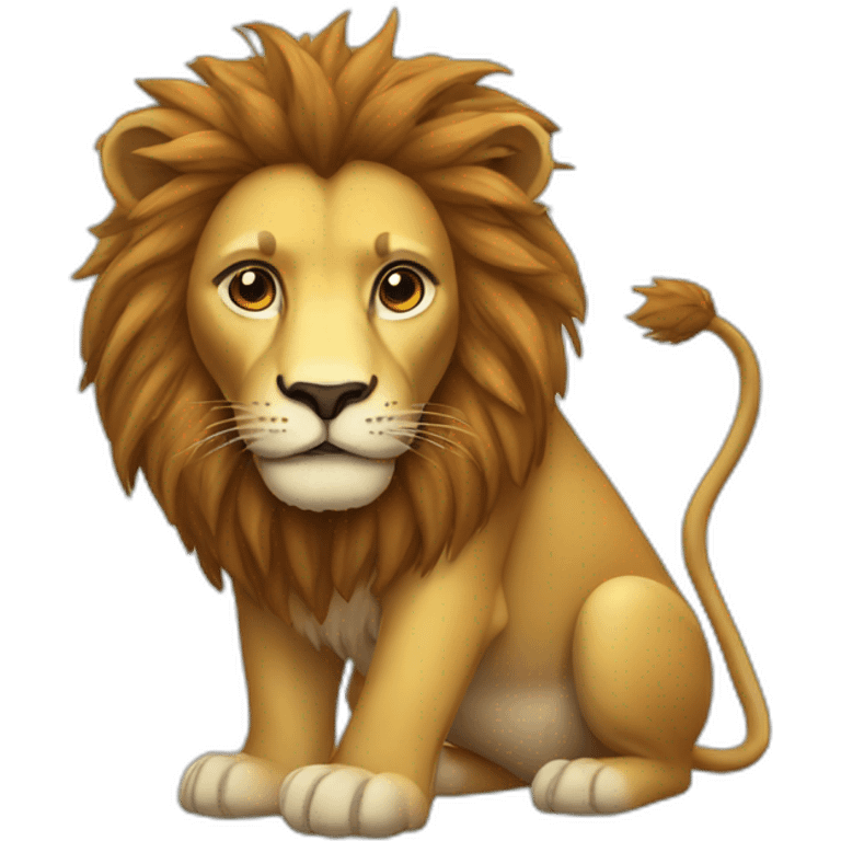 Lion castor emoji