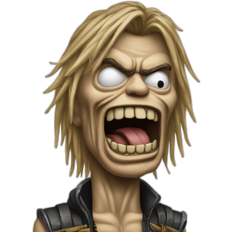 Eddie from Iron Maiden throwing up emoji