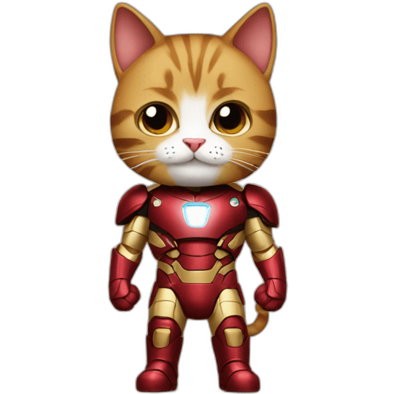 cat in a ironman costume emoji