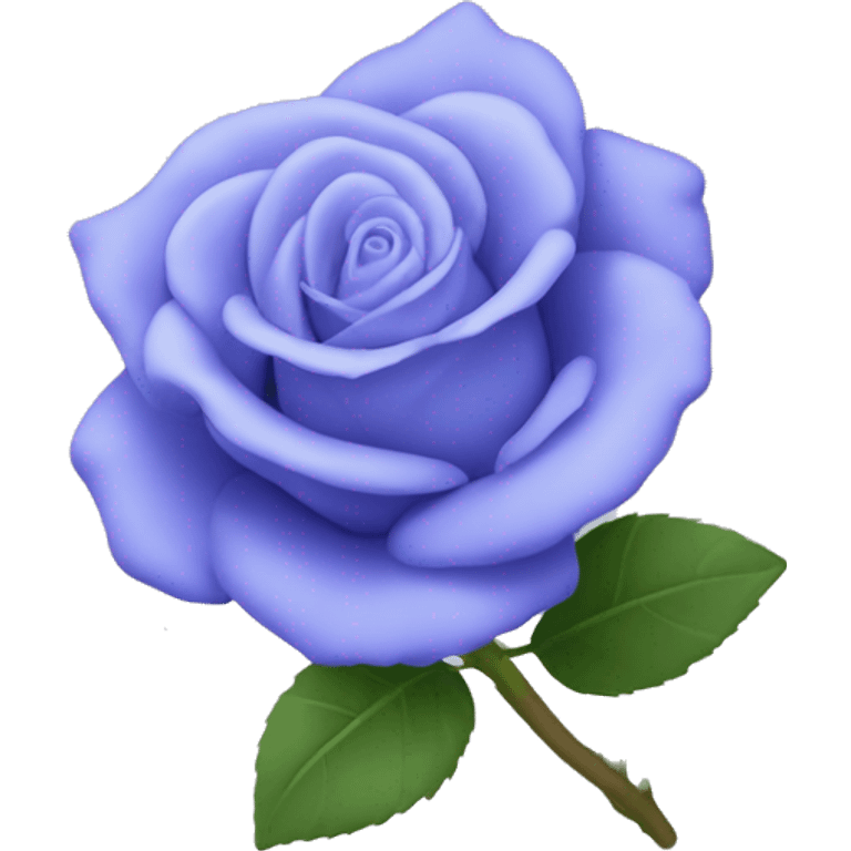 Periwinkle color rose  emoji