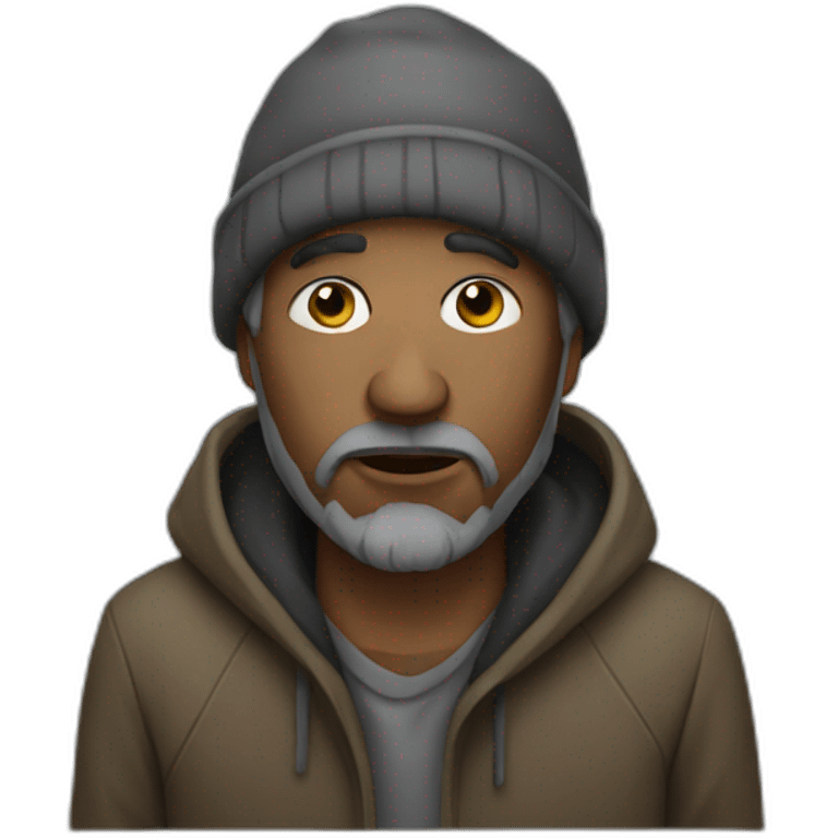 Homeless man emoji