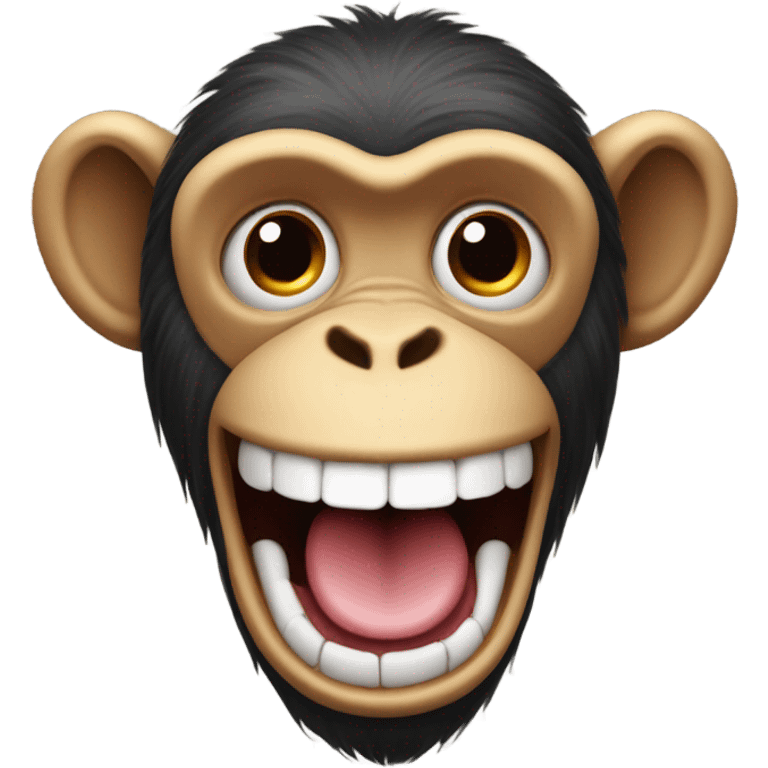 monkey long tongue emoji