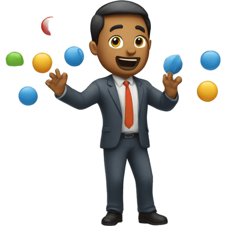 project manager juggling project emoji