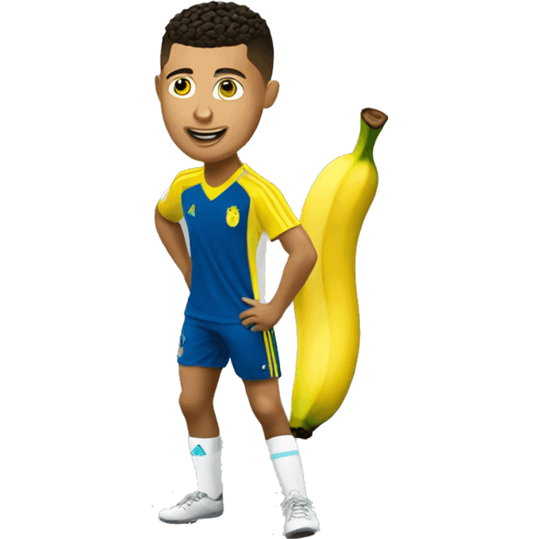 Ronaldo with a banana emoji