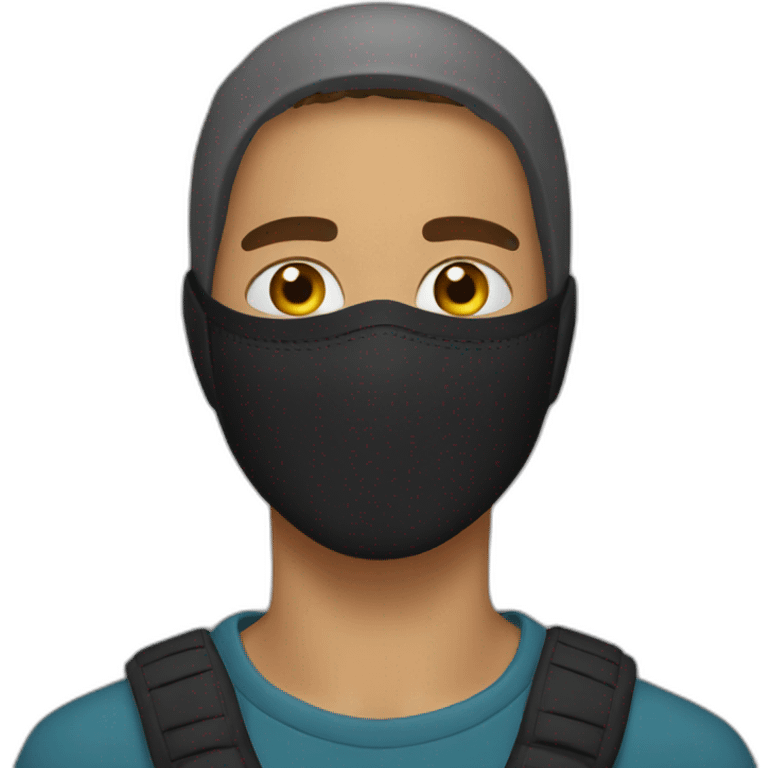 young-man-with ski mask emoji