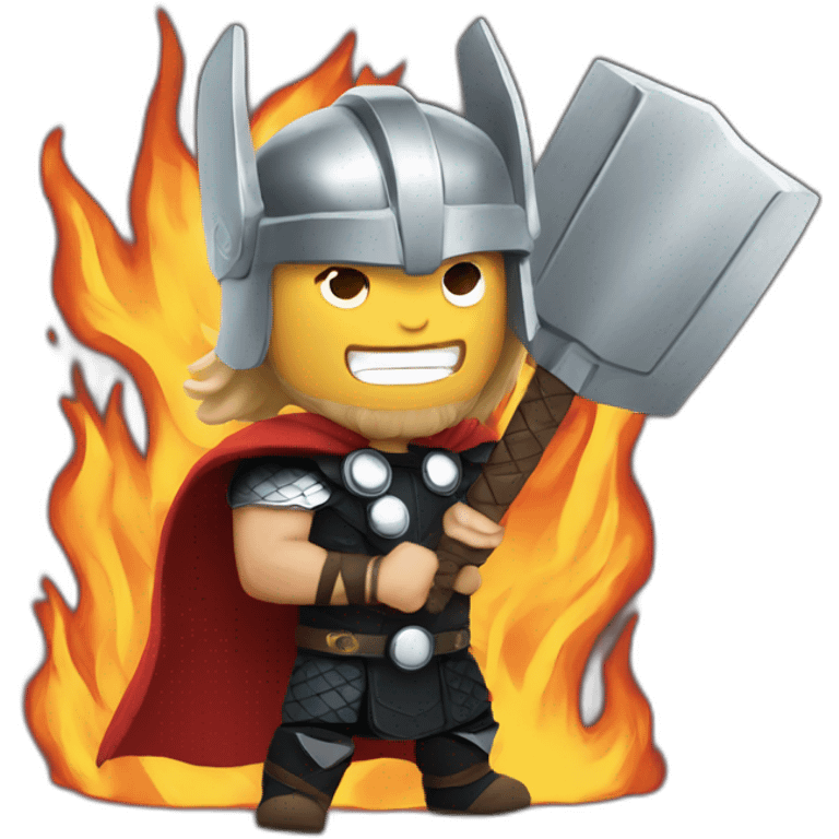 thor and fire emoji