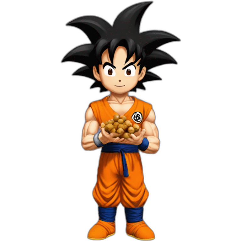 goku holding nuts emoji