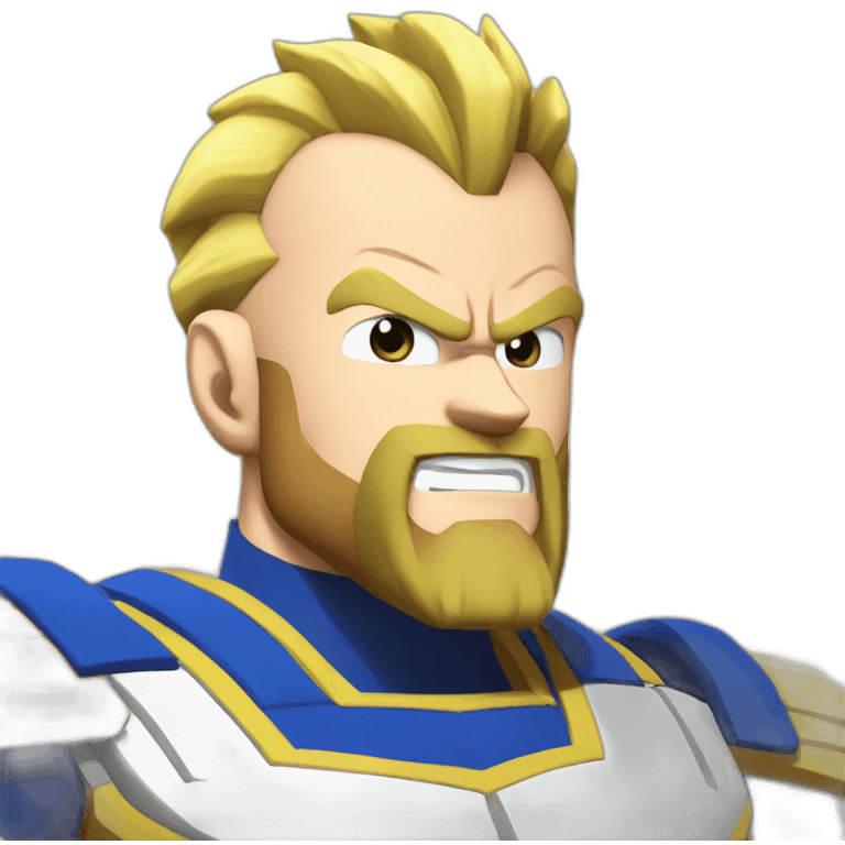 vegeta blond beard emoji