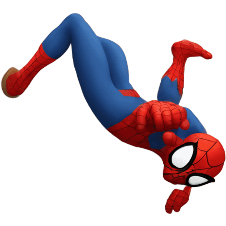 spiderman scaling a wall emoji