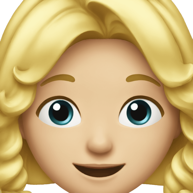 Blonde girl celebrating  emoji