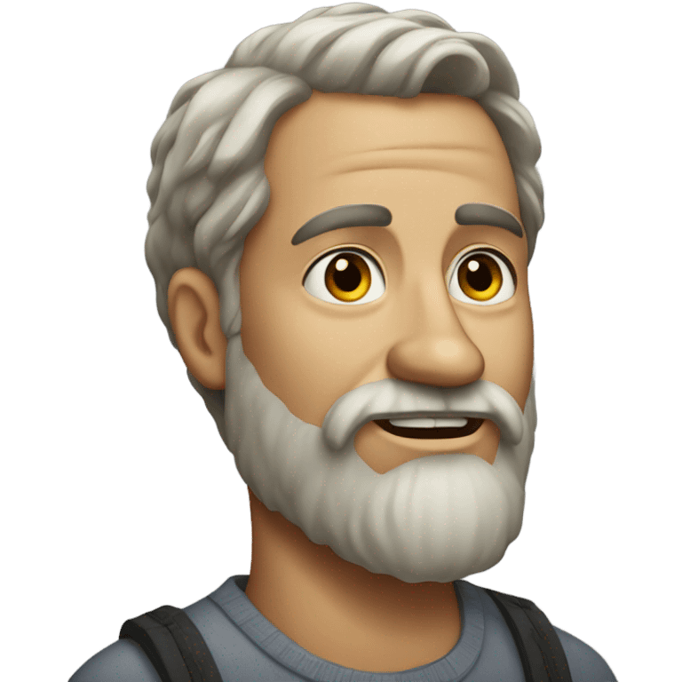 portrait of a bearded man emoji