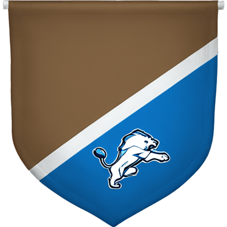 Detroit Lions flag emoji