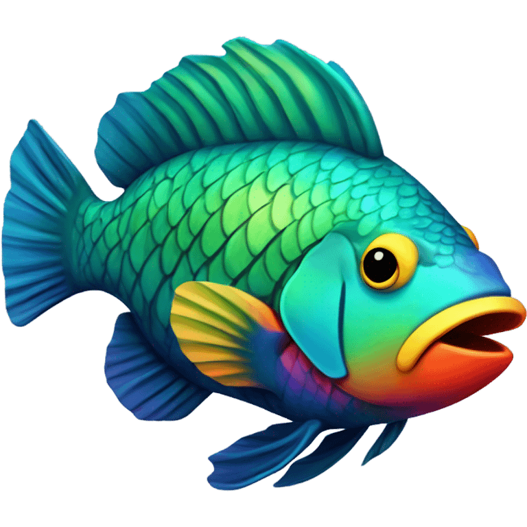 Parrot fish emoji