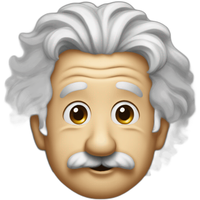 Albert-Einstein-sticking-tongue-out emoji