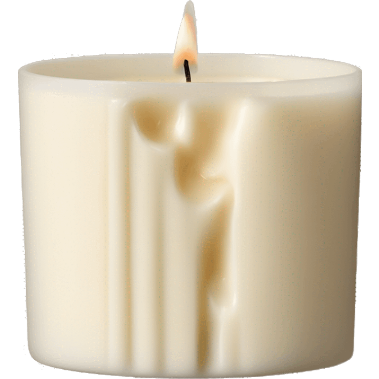 realistic cream coloured diptyque branded candle emoji