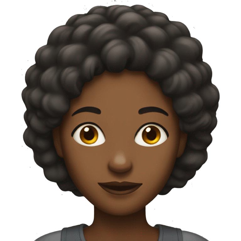 A black woman emoji