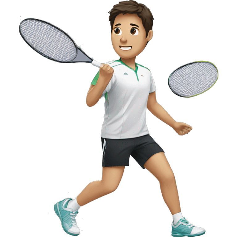 Badminton player emoji