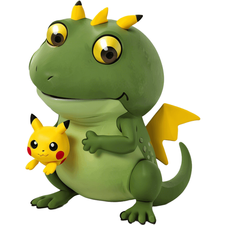 McDonald’s a new happy meal toy a T-Rex Pikachu buy toy And the T-Rex comes to live ￼￼￼ emoji