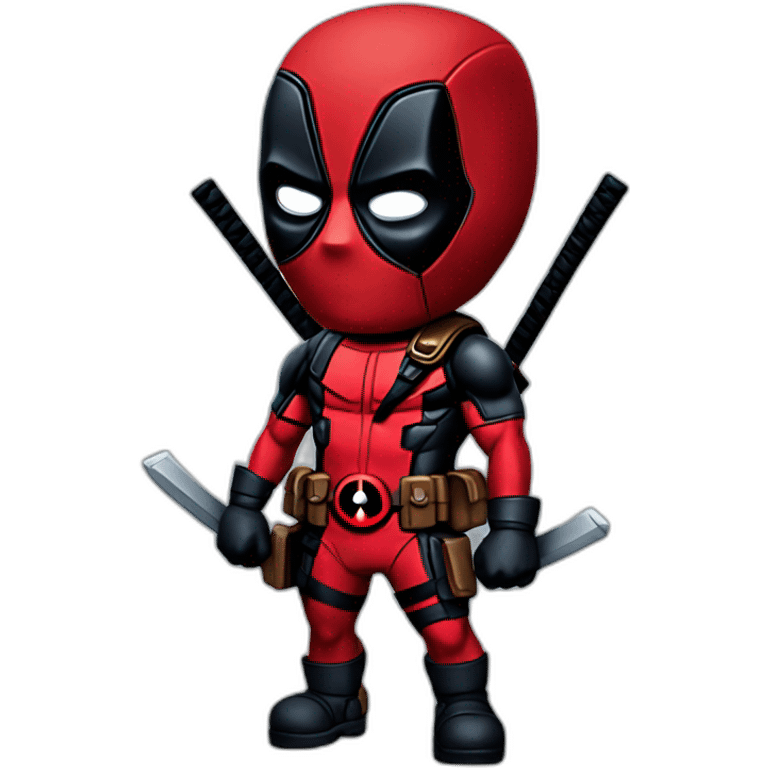 Deadpool without mask emoji