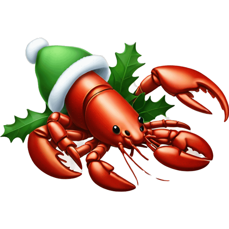 Christmas Lobster emoji