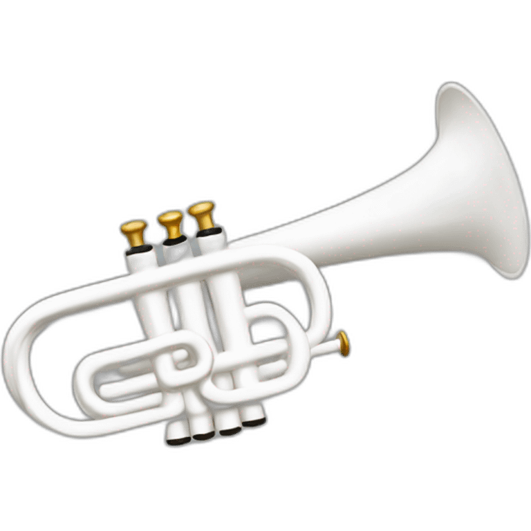 The White trumpet emoji