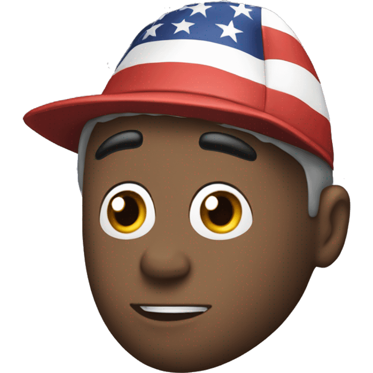 Rudy wearing maga hat emoji