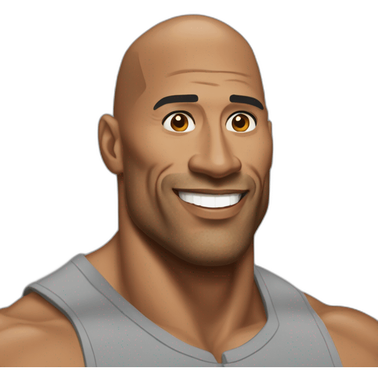 Dwayne the rock johnson emoji