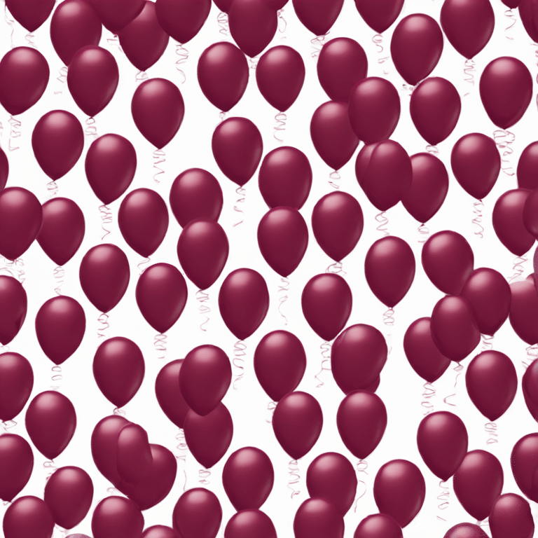 Burgundy balloons emoji