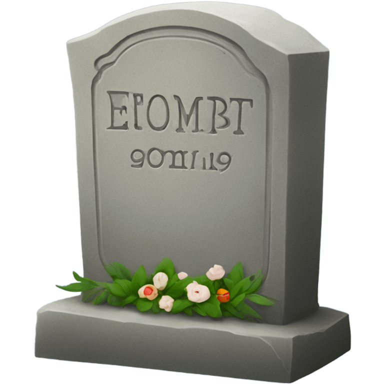 Grave stone  emoji