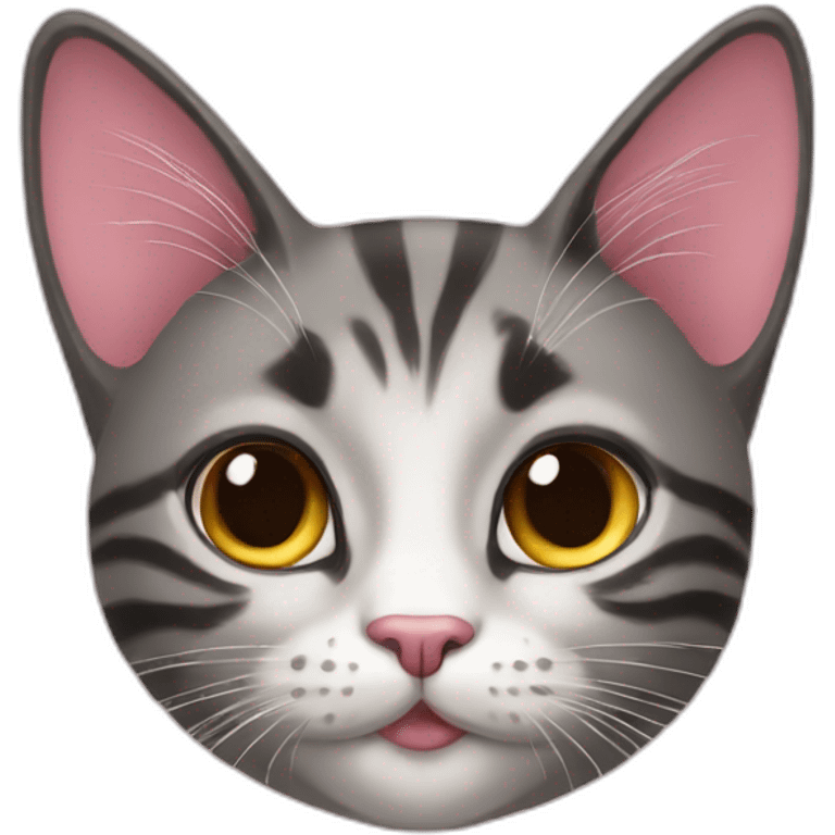 Coquette cat emoji