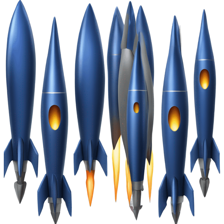 dark blue 
rocket emoji