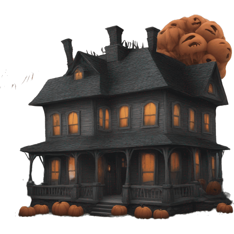 creepy house emoji