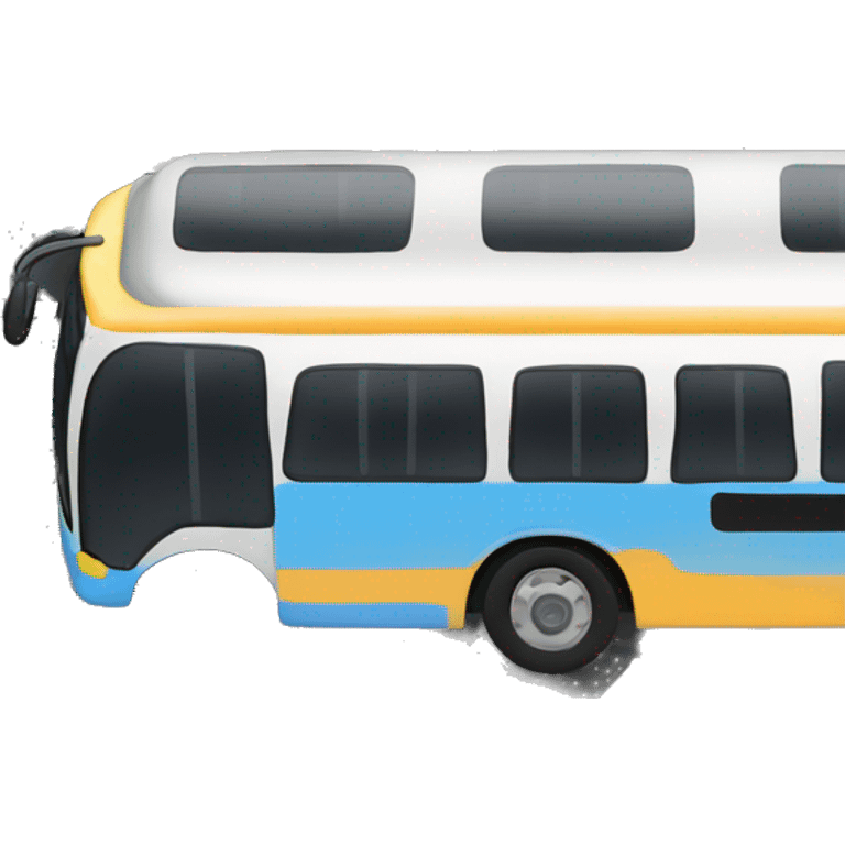 Bus near a sinkhole emoji