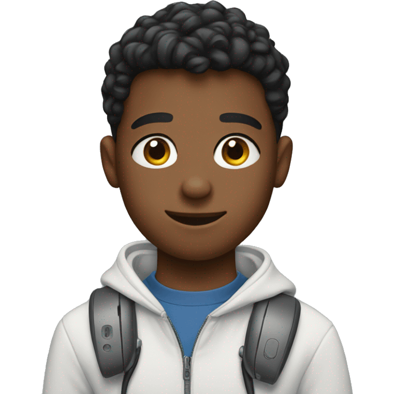 Boy with airpods emoji