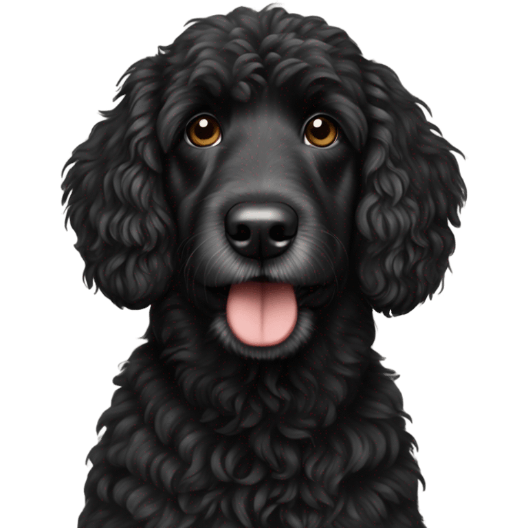 black aussie doodle emoji